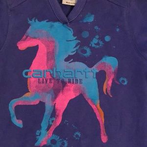 Carhartt Shirts & Tops - Purple Carharrt Hoodie Carhartt Shirts & Tops - Purple Carharrt Hoodie